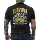 Survival Squad Survival Survival T-Shirt mit Rückendruck