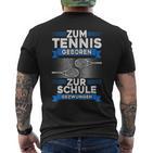 Tennis Racket School Boys Tennis Boys T-Shirt mit Rückendruck