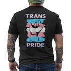 Transgender Pride Flag Trans Pride T-Shirt mit Rückendruck