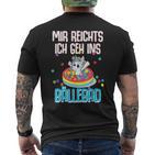 Unicorn Costume Mir Reichts Ich Geh Ins Ball Pit Unicorn S T-Shirt mit Rückendruck