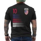 Usa Football Flag Jersey T-Shirt mit Rückendruck