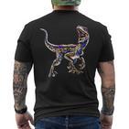 Velociraptor Raptor Dinosaur Dinosaur Prehistoric Dino T-Shirt mit Rückendruck