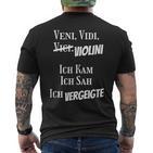 Veniidiiolini Latin Philosophy  T-Shirt mit Rückendruck