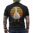 Vintage Goose Sunset Retro Goose T-Shirt mit Rückendruck