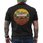 Vintage Retro Car Tuning Game Oldtimer Sun T-Shirt mit Rückendruck