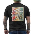 Vintage Retro Tattoo Artist Tattoo Artist Tattoo T-Shirt mit Rückendruck