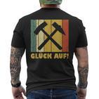 Vintage Ruhrpott Glück Auf Mining Beater And Iron T-Shirt mit Rückendruck