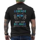 Volksschule 2024 Eine Legende Gehtom Gelände T-Shirt mit Rückendruck