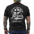 Von Gott Geschaffenon Jesus T-Shirt mit Rückendruck