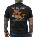 Wie Das Letzte Dragon Eats Unicorn T-Shirt mit Rückendruck