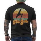 Wing Surf Foiling Foiler Retrointage Surfer Foil Geil T-Shirt mit Rückendruck