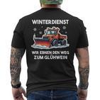 Winterdienst Schneepflugfahrer Humor Schneepflug T-Shirt mit Rückendruck