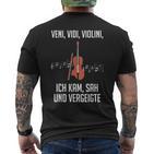 Witheniidiiolini Ich Kam Sagergeigte -Iolin T-Shirt mit Rückendruck