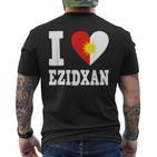 Yazidi Yazidi Flag Ezidxan Ezidi T-Shirt mit Rückendruck