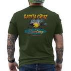 California Santa Cruz Surfing T-Shirt mit Rückendruck