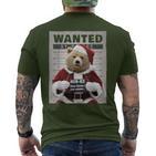 Dear Santa I Can Explain Lustiges Weihnachten Bär T-Shirt mit Rückendruck