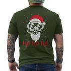 Diving Santa Claus H2o H2o H2o Xmas Diving T-Shirt mit Rückendruck