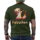 Fat Christmas Ferret For Him T-Shirt mit Rückendruck