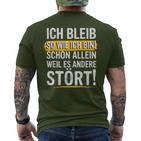 Christmas Ich Bleib So Wie Ich Bin Bin Ich Bleib T-Shirt mit Rückendruck