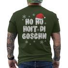 Ho Ho Hoit Di Goschn Ugly Ugly Christmas T-Shirt mit Rückendruck