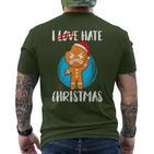 Ich Hasse Christmas Cookie Fun Christmas T-Shirt mit Rückendruck