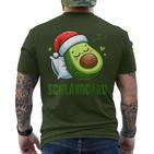 Schlavocado Official Pyjamas Sleep Avocado Christmas T-Shirt mit Rückendruck