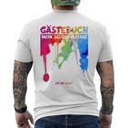 30 Jahre Guestlist 30Th Geburtstag Guest Book T-Shirt mit Rückendruck