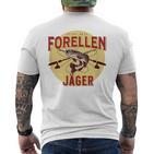 Angler Fischer Slogan Boys Fishing Angel Green T-Shirt mit Rückendruck