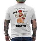 Ausgerechnet Ich Habe Die Dicksten Eier Gray T-Shirt mit Rückendruck