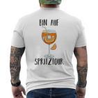 Bin Auf Spritztour Jga Hen Party Spritz S T-Shirt mit Rückendruck