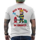 Children's Aus Dem Weg Grosser Bruder Im Einatz Fire Brigade German L T-Shirt mit Rückendruck