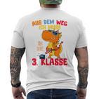 Children's Aus Dem Weg Ich Muss In Die 3Rd Klasse Einschulung T-Shirt mit Rückendruck