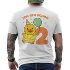 Children's Ente Ich Bin Schon 2 Enten T-Shirt mit Rückendruck