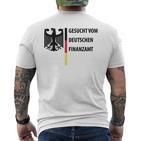 Gesuchtom Deutschen Finanzamt  Fun T-Shirt mit Rückendruck