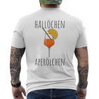 Hallöchen Aperölchen Summer Drinks Aperitif Spritz T-Shirt mit Rückendruck