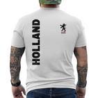 Holland Fan Orange T-Shirt mit Rückendruck