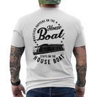 Houseboat Was Auch Immer Auf Dem Hausboat Was Auch Immer Gray S T-Shirt mit Rückendruck