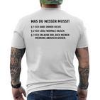 Ich Habe Immer Rechtthaber Klugscheißer Besserwisser Gray T-Shirt mit Rückendruck