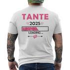 Ich Werde Tante 2025 T-Shirt mit Rückendruck