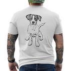 Jack Russell Terrier For Dog Dad T-Shirt mit Rückendruck