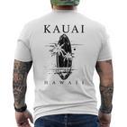 Kauai Hawaii Surfintage Surfer Gray T-Shirt mit Rückendruck