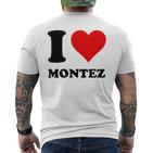 I Love Montez T-Shirt mit Rückendruck