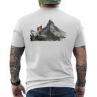 Matterhorn Bekleibung Gray T-Shirt mit Rückendruck