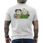 Max And Moritz Gray T-Shirt mit Rückendruck