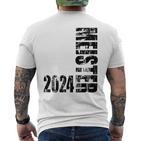 Meister 2024 Aufsteigerintage Motif Team Football Fun T-Shirt mit Rückendruck