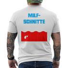 Milfschnitte I Love Milfs Sauf Malle Blue T-Shirt mit Rückendruck