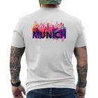 Munich Skyline Munich T-Shirt mit Rückendruck