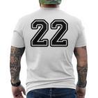 Number 22 Sport Number 22 T-Shirt mit Rückendruck