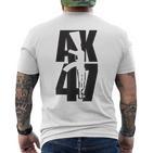 Original Ak47 Kalashnikov Ak-47 Gun Soviet Rifle T-Shirt mit Rückendruck