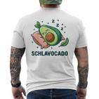 Schlavocado Official Sleep Pyjamas Sleep Avocado T-Shirt mit Rückendruck